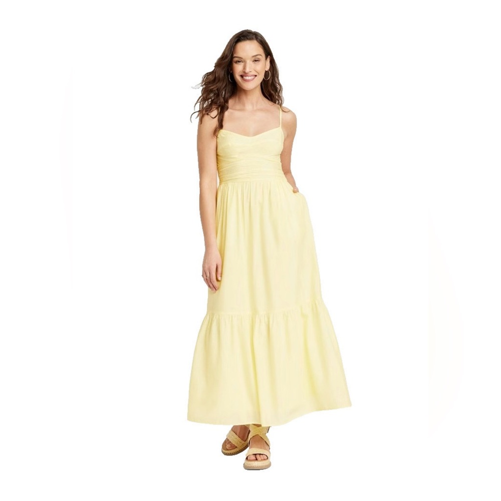 Universal Threads Yellow Maxi Dress